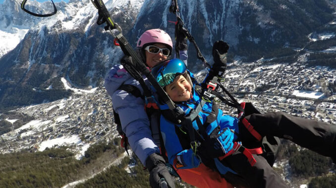 baptême parapente Chamonix baptême parapente Chamonix