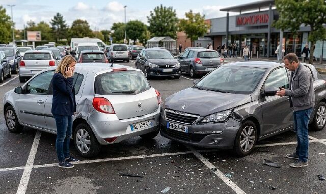 accident sur parking